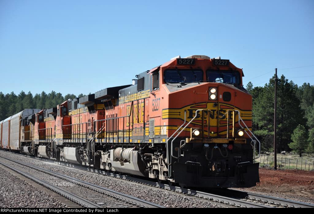 Westbound vehicle train